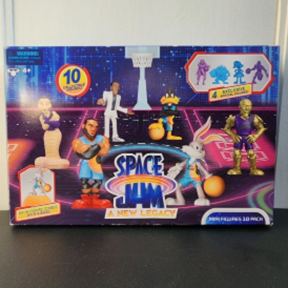 Moose Toys Space Jam: A New Legacy - 2" Collectible 10 Pack Mini Figures + Bases